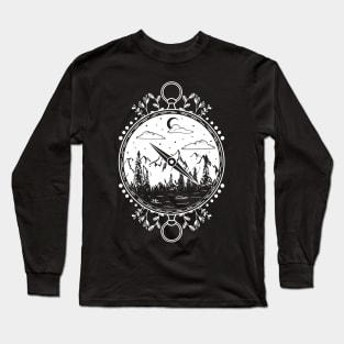 Mountains Compass Long Sleeve T-Shirt